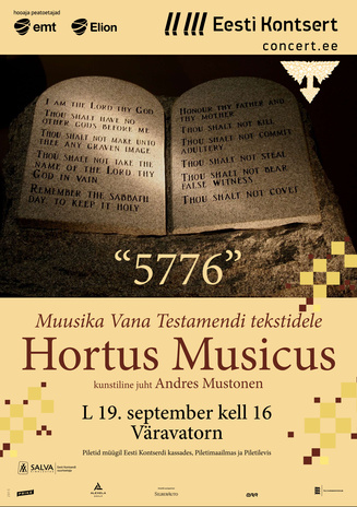 Hortus Musicus : muusika Vana Testamendi tekstidele 