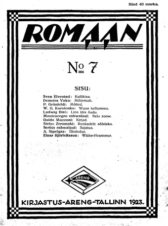 Romaan ; 7 1923