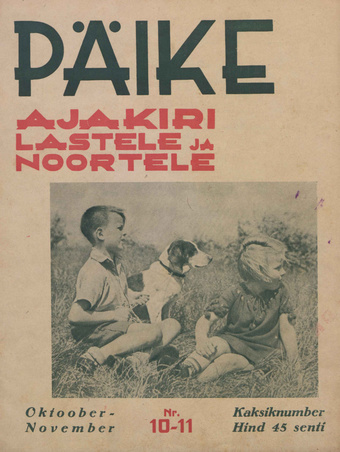 Päike : ajakiri lastele ja noortele ; 10-11 1938-10/11