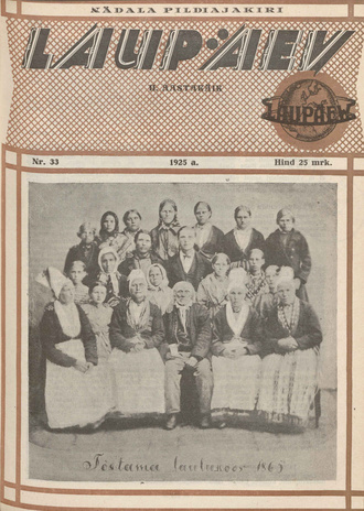 Laupäev : nädala pildileht ; 33 1925