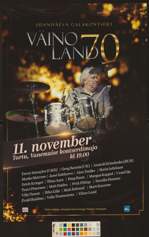 Väino Land 70 : sünnipäeva galakontsert 