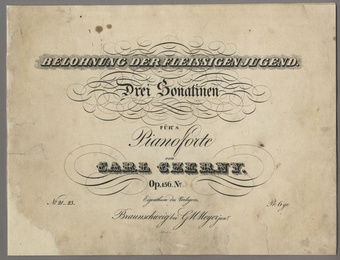 Drei Sonatinen für's Pianoforte : Belohnung der fleissigen Jugend : Op. 156 No. 3 