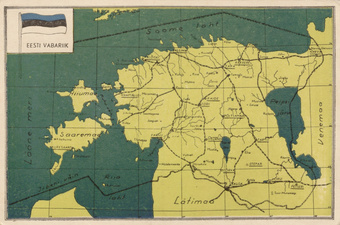 Eesti Vabariik : [maakaardiga postkaart] 