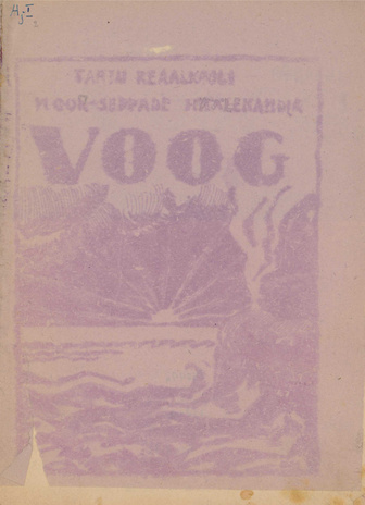 Voog : Tartu Reaalkooli noor-seppade häälekandja ; 1 1922