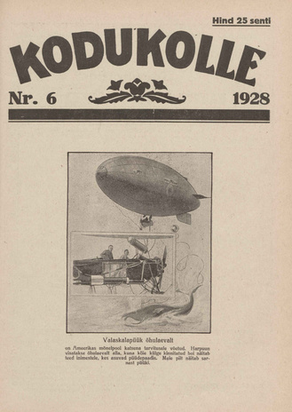 Kodukolle : perekonna ajakiri ; 6 1928-03-15