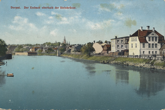 Dorpat : der Embach oberhalb der Steinbrücke