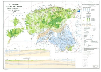 Eesti hüdrogeoloogiline kaart = The Hydrogeological map of Estonia 