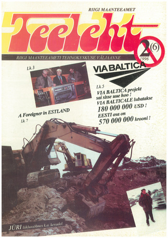 Teeleht : Maanteeameti tehnokeskuse väljaanne ; 2 (6) 1996-04