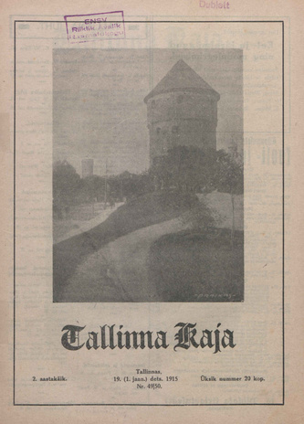 Tallinna Kaja : piltidega nädalakiri ; 49/50 1915-12-19