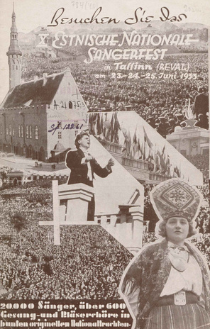 X Estnische Nationale Sängerfest : in Tallinn (Reval) am 23.-24.-25 Juni 1933