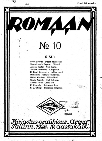Romaan ; 10 (76) 1925-05