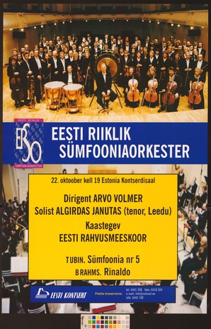 Eesti Riiklik Sümfooniaorkester : Arvo Volmer, Algirdas Janutas
