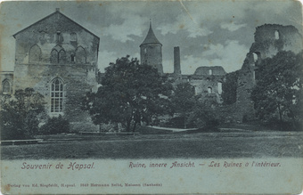 Souvenir de Hapsal : Ruine, innere Ansicht = les Ruines à l'intérieur