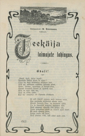 Teekäija : Eesti Baptisti Koguduse Ühenduse häälekandja ; 6 1905-04-04