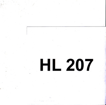HL 207 : Eesti Muusikafondi heliarhiiv