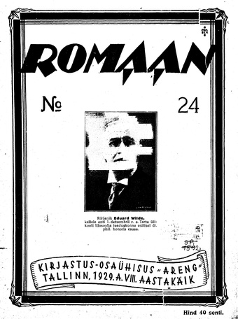 Romaan ; 24 (186) 1929-12