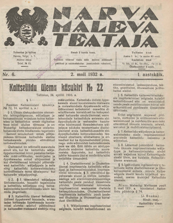 Narva Maleva Teataja ; 6 1932-05-02
