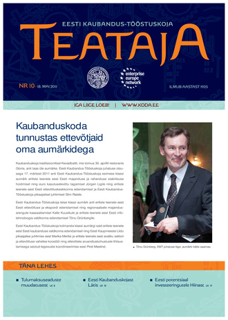 Eesti Kaubandus-Tööstuskoja Teataja ; 10 2011-05-18