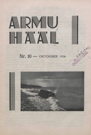 Armu Hääl ; 10 1936-10-05