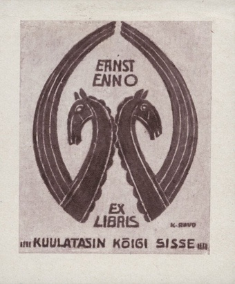 Ernst Enno ex libris 