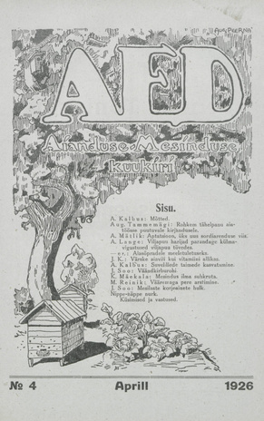 Aed : aianduse ajakiri ; 4 1926-04