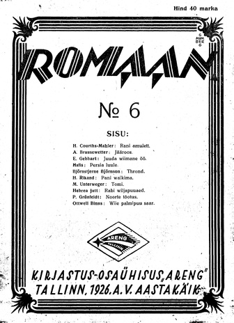 Romaan ; 6 (96) 1926-03