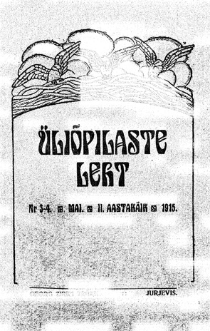 Üliõpilaste Leht ; 3-4 1915-05
