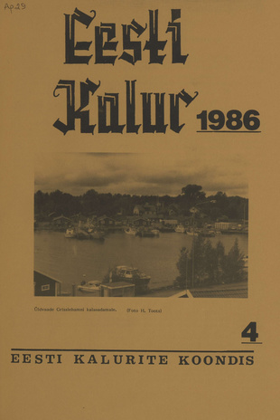 Eesti Kalur ; 4 1986-10