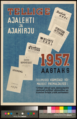 Tellige ajalehti ja ajakirju 1957. aastaks