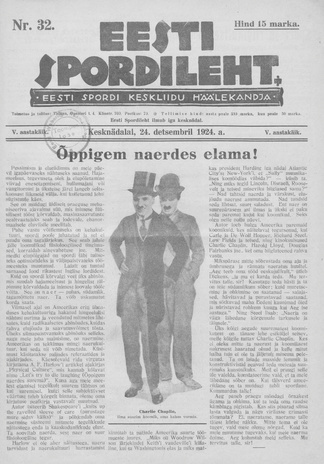 Eesti Spordileht ; 32 1924-12-24