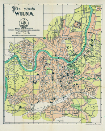 Plan miasta Vilna