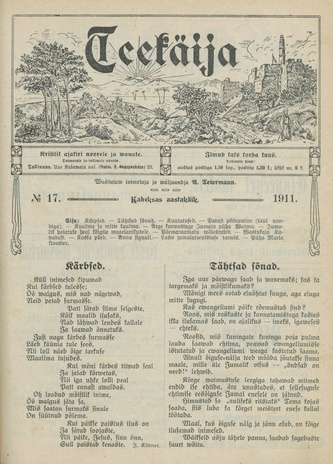 Teekäija : Eesti Baptisti Koguduse Ühenduse häälekandja ; 17 1911