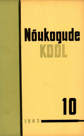 Nõukogude Kool ; 10 1963-10