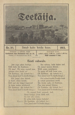 Teekäija : Eesti Baptisti Koguduse Ühenduse häälekandja ; 20 1913