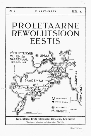Proletaarne Rewolutsioon Eestis ; 7 1929