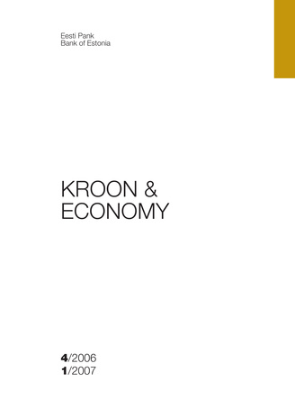 Kroon & Economy : Eesti Pank quarterly ; 4 2006 - 1 2007