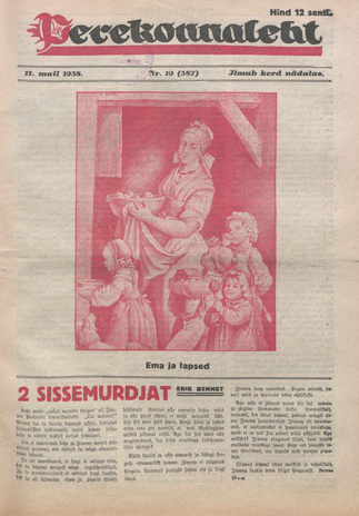 Perekonnaleht : mitmesuguse sisuga ajaviiteajakiri ; 19 (387) 1938-05-11
