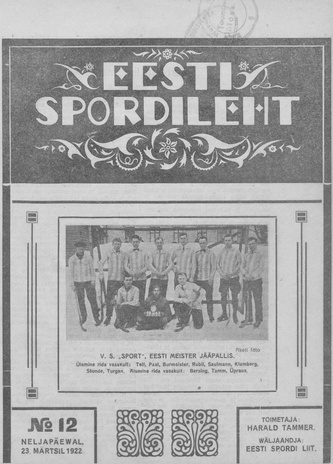 Eesti Spordileht ; 12 1922-03-23