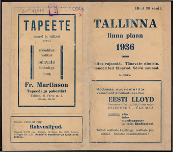 Tallinna linna plaan 1936