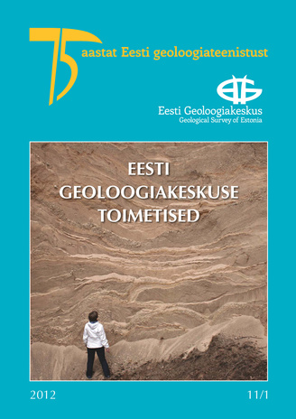 Eesti Geoloogiakeskuse toimetised = Bulletin of the Geological Survey of Estonia ; 2012