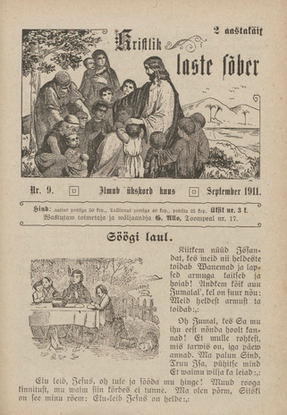 Kristlik Laste Sõber ; 9 1911-09
