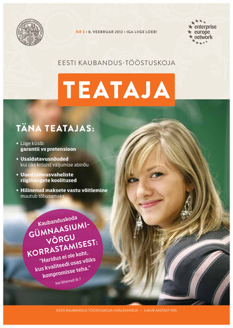 Eesti Kaubandus-Tööstuskoja Teataja ; 3 2012-02-08