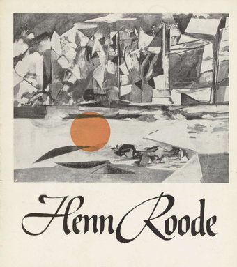 Henn Roode maalide näitus : detsember-jaanuar 1969-1970 : kataloog 