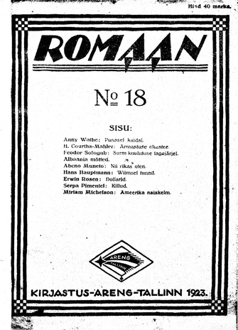 Romaan ; 18 1923