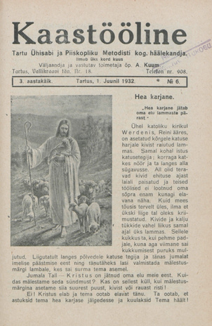 Kaastööline : Tartu Ühisabi Informatsioonileht ; 6 1932-06-01
