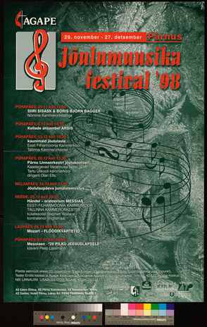 Agape jõulumuusika festival '98