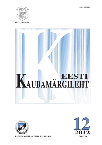 Eesti Kaubamärgileht ; 12 2012