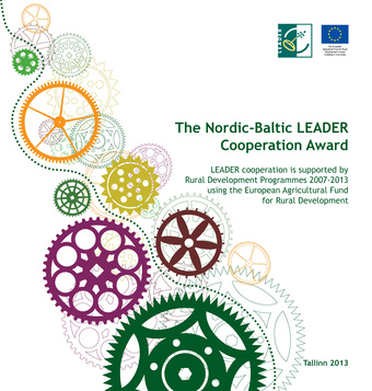 The Nordic-Baltic Leader Cooperation Award