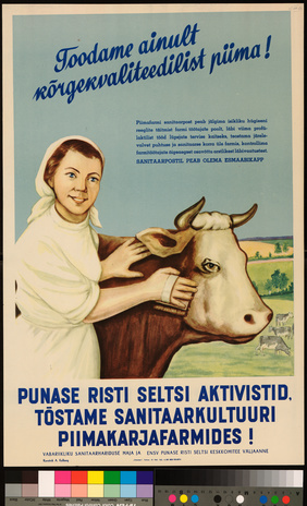 Punase Risti Seltsi aktivistid, tõstame sanitaarkultuuri piimakarjafarmides!