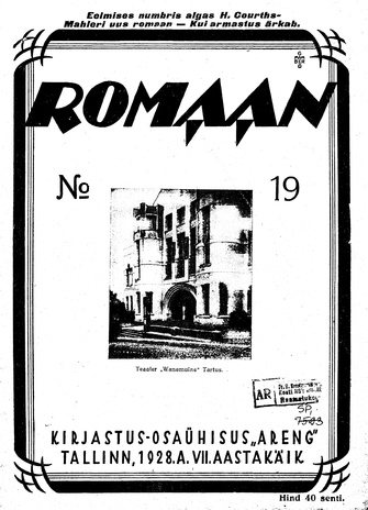 Romaan ; 19 (157) 1928-10